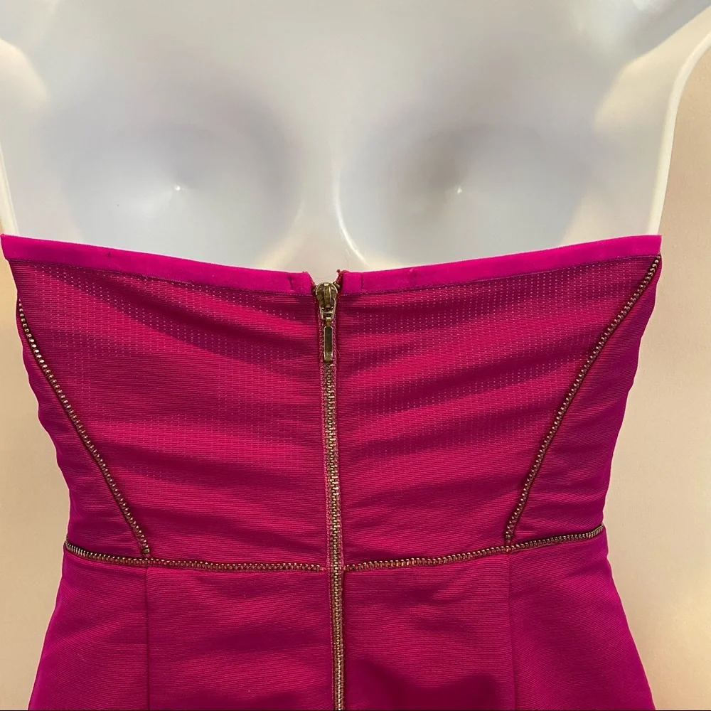Bec and Bridge Argon Bustier Mini Dress in Bright Fuchsia Pink size 4 - Picture 10 of 17
